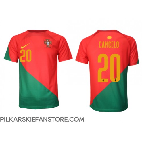 Tanie Strój piłkarski Portugalia Joao Cancelo #20 Koszulka Podstawowej MŚ 2022 Krótkie Rękawy
